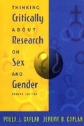 Cover: Thinking Critically about Research on Sex and Gender - Routledge