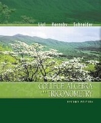 Abbildung von: College Algebra and Trigonometry - Pearson