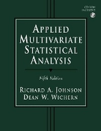 Enlarge image Cover: Applied Multivariate Statistical Analysis - Pearson