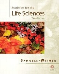 Enlarge image Cover: Statistics for the Life Sciences - Pearson