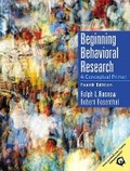 Cover: Beginning Behavioral Research - Pearson