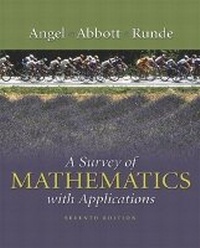 Enlarge image Cover: A Survey of Mathematics with Applications - Pearson