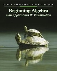 Enlarge image Cover: Beginning Algebra with Applications and Visualization - Pearson