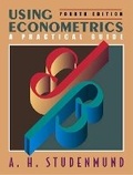 Cover: Using Econometrics - Pearson
