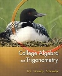 Abbildung von: College Algebra and Trigonometry - Pearson