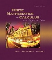 Enlarge image Cover: Finite Mathematics and Calculus with Applications - Pearson