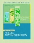 Cover: Introducing Public Administration - Pearson