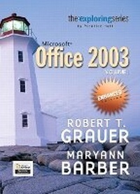 Enlarge image Cover: Exploring Microsoft Office 2003 Volume 1-Enhanced - Pearson