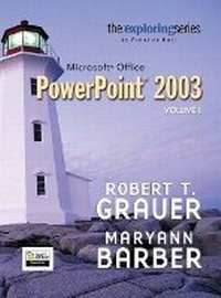 Abbildung von: Exploring Microsoft PowerPoint 2003 Volume 1 - Pearson