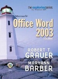 Enlarge image Cover: Exploring Microsoft Word 2003 Volume 1 - Pearson