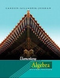 Abbildung von: Elementary Algebra - Pearson