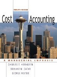 Enlarge image Cover: Cost Accounting - Pearson