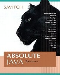 Enlarge image Cover: Absolute Java - Pearson