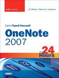 Enlarge image Cover: Sams Teach Yourself OneNote 2007 in 24 Hours - Addison Wesley