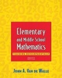 Cover: Elementary and Middle School Mathematics - Pearson