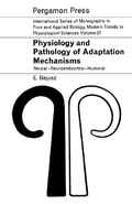 Cover: Physiology and Pathology of Adaptation Mechanisms - Elsevier