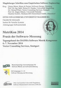 Enlarge image Cover: MetriKon 2014 - Praxis der Software-Messung - Shaker