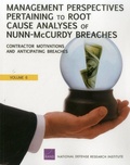 Cover: Management Perspectives Pertaining to Root Cause Analyses of Nunn-Mccurdy Breaches - RAND