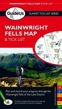 Abbildung von: Wainwright Fells Map & Tick List - Guideus