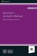 Cover: Solicitors' Accounts Manual - The Law Society