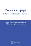Abbildung von: L'accès au juge - Bruylant