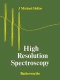 Cover: High Resolution Spectroscopy - Butterworth-Heinemann