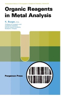Enlarge image Cover: Organic Reagents in Metal Analysis - Elsevier