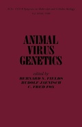 Cover: Animal Virus Genetics - Academic Press