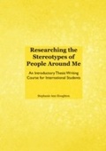 Cover: Researching the Stereotypes of People Around Me - Cambridge Scholars Publishing