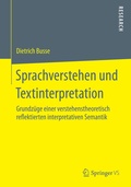 Cover: Sprachverstehen und Textinterpretation - Springer VS