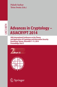 Abbildung von: Advances in Cryptology -- ASIACRYPT 2014 - Springer