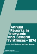 Cover: Annual Reports in Inorganic and General Syntheses-1974 - Academic Press