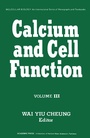 Cover: Calcium and Cell Function - Academic Press