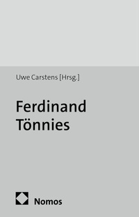 Abbildung von: Ferdinand Tönnies - Nomos