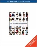 Cover: The Practice of Social Research - Wadsworth Publishing Co Inc