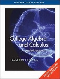 Enlarge image Cover: College Algebra and Calculus - Brooks/Cole