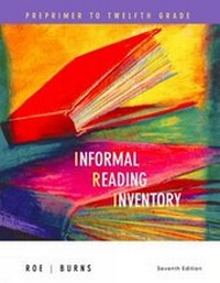 Enlarge image Cover: Informal Reading Inventory - Houghton Mifflin