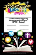 Cover: Sonspark Labs Volunteer Certificate 10pk - Gospel Light