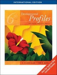Enlarge image Cover: Developmental Profiles - Wadsworth Publishing Co Inc