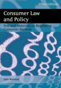 Abbildung von: Consumer Law and Policy - Hart Publishing