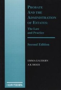 Abbildung von: Probate and the Administration of Estates - Callow Publishing Ltd