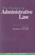 Cover: The Province of Administrative Law - Hart Publishing