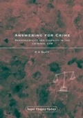 Cover: Answering for Crime - Hart Publishing