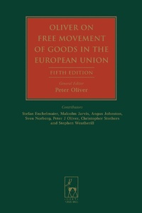 Abbildung von: Oliver on Free Movement of Goods in the European Union - Hart Publishing