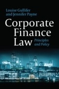 Cover: Corporate Finance Law - Hart Publishing