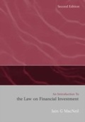 Cover: An Introduction to the Law on Financial Investment - Hart Publishing