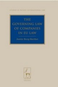 Abbildung von: The Governing Law of Companies in EU Law - Hart Publishing