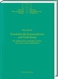 Cover: Transkulturelle Kommunikation und Verflechtung - Harrassowitz Verlag