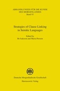 Cover: Strategies of Clause Linking in Semitic Languages - Harrassowitz Verlag
