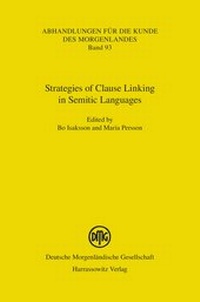 Enlarge image Cover: Strategies of Clause Linking in Semitic Languages - Harrassowitz Verlag